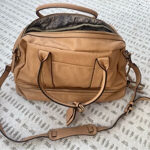 Tan Leather Women's Bag Sole Society Mason Weekender Bag
